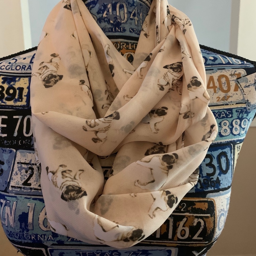 Pug Infinity Scarf
